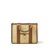Henley Tote Mini Natural Raffia &amp; Tan, , hi-res