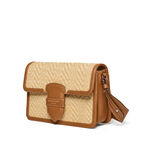 The Resort Bag Chevron Raffia/Tan Smooth, , hi-res