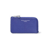 Small Zip Coin Purse Cobalt Blue Pebble, , hi-res