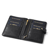 Deluxe Family Travel Wallet Black Pebble, , hi-res