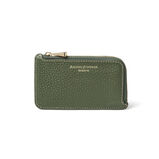 Small Zip Coin Purse Racing Green Pebble, , hi-res