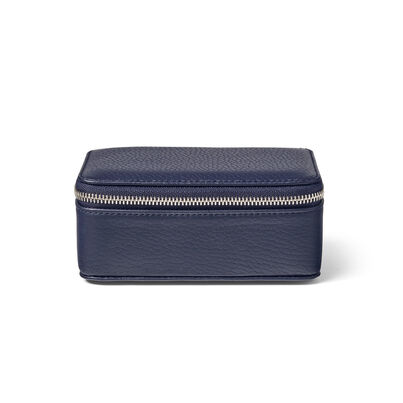 Travel Jewellery Case Navy Pebble Medium, , hi-res