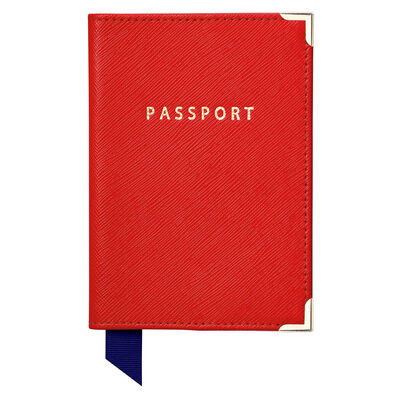 Plain Passport Cover Scarlet Carrera