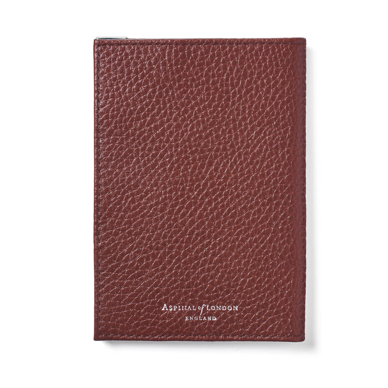 Passport Cover w/o Ribbon Merlot Pebble, , hi-res