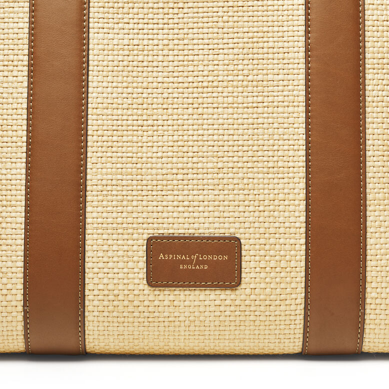 Henley Tote Small Natural Raffia &amp; Tan, , hi-res