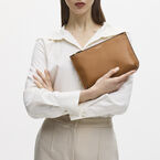 Ella Pouch Large Tan Smooth
