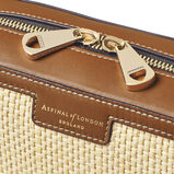 Camera Bag Natural Raffia &amp; Tan, , hi-res