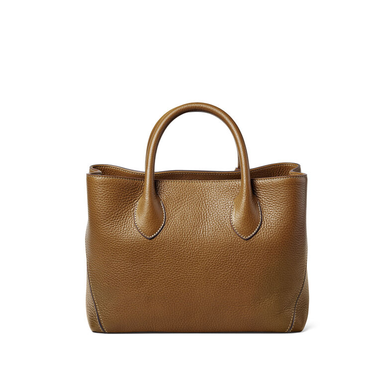 London Tote Midi Tan Pebble Bee C, , hi-res