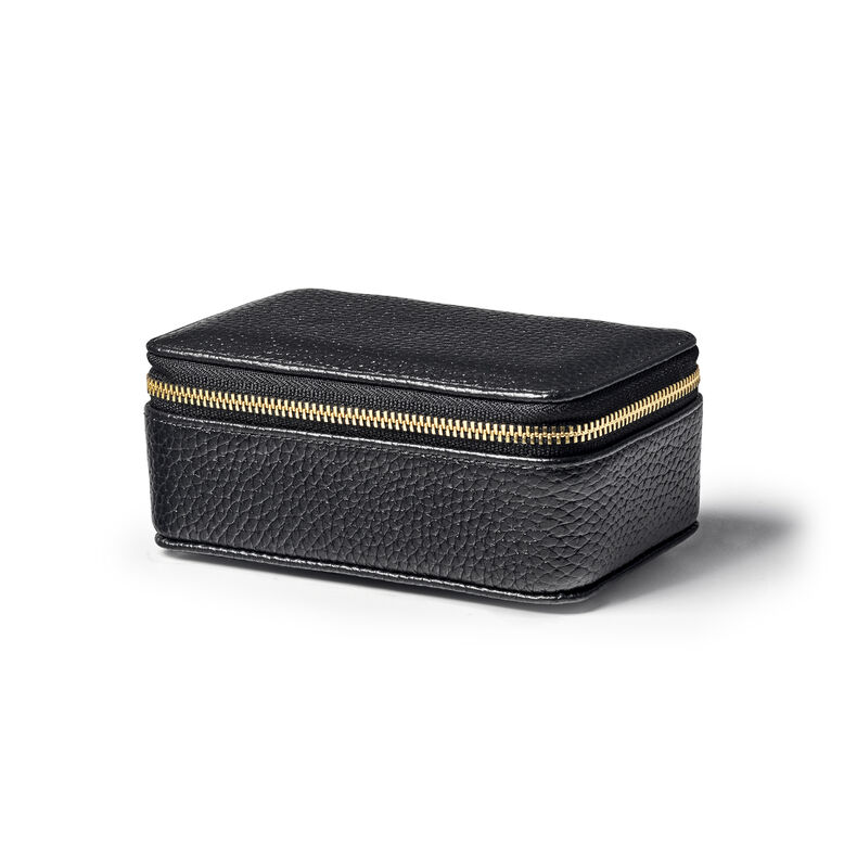 Travel Jewellery Case Black Pebble Medium, , hi-res