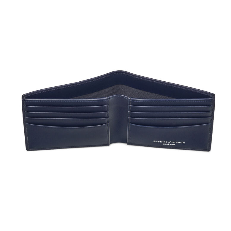 Billfold Wallet 8CC Navy Pebble/Smooth, , hi-res