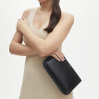 Ella Pouch Large Black Pebble
