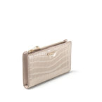 Mayfair Coin & Card Wallet Taupe Pnt Croc