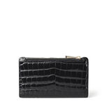 Mayfair Coin &amp; Card Wallet Black Pnt Croc, , hi-res