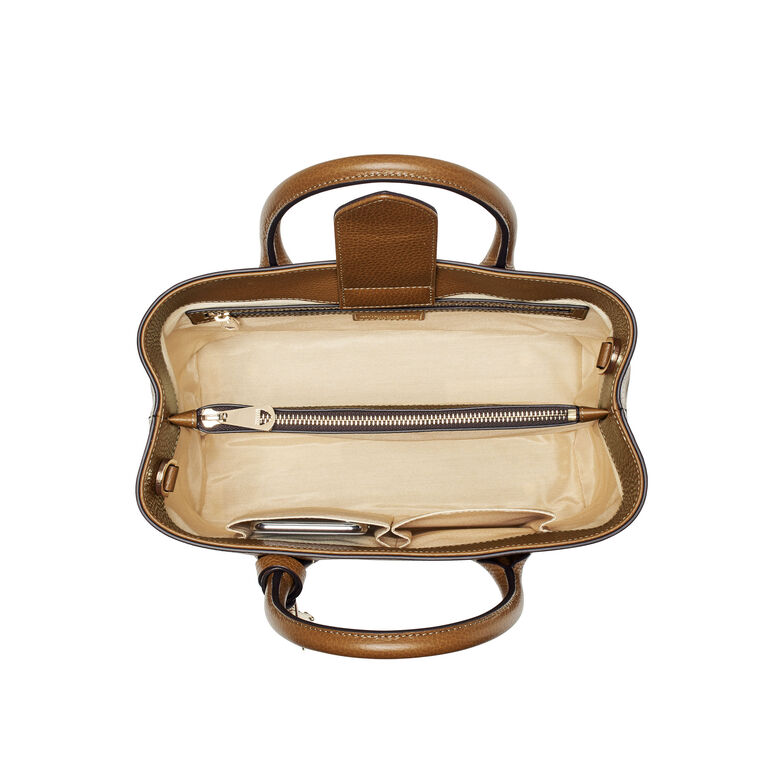 London Tote Midi Tan Pebble Bee C, , hi-res