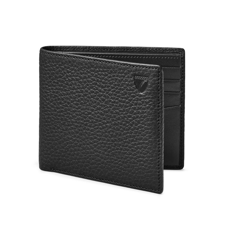 Billfold Wallet 8 CC Black Pebble/Smooth, , hi-res