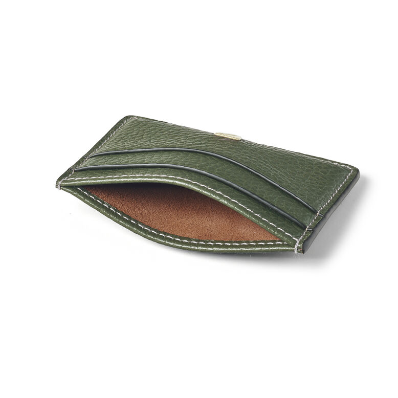 Slim Credit Card Case Racing Green Pebble SHD, , hi-res