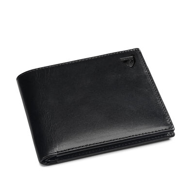 Billfold Wallet 8 CC Black Smooth