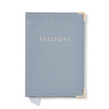 Plain Passport Cover Sky Blue Pebble, , hi-res