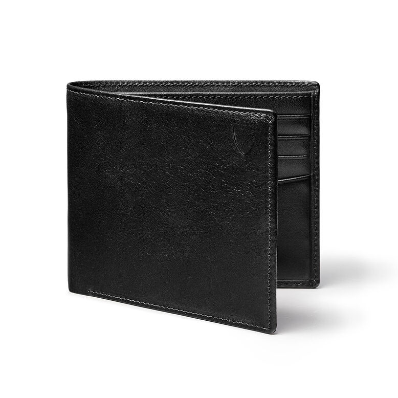 Billfold Wallet 8 CC Black Smooth, , hi-res