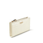 Mayfair Coin & Card Wallet Ivory Pnt Croc