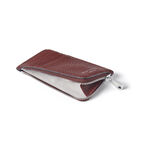 Small Zip Coin Purse Merlot Pebble