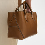 London Tote Midi Tan Pebble Bee C, , hi-res