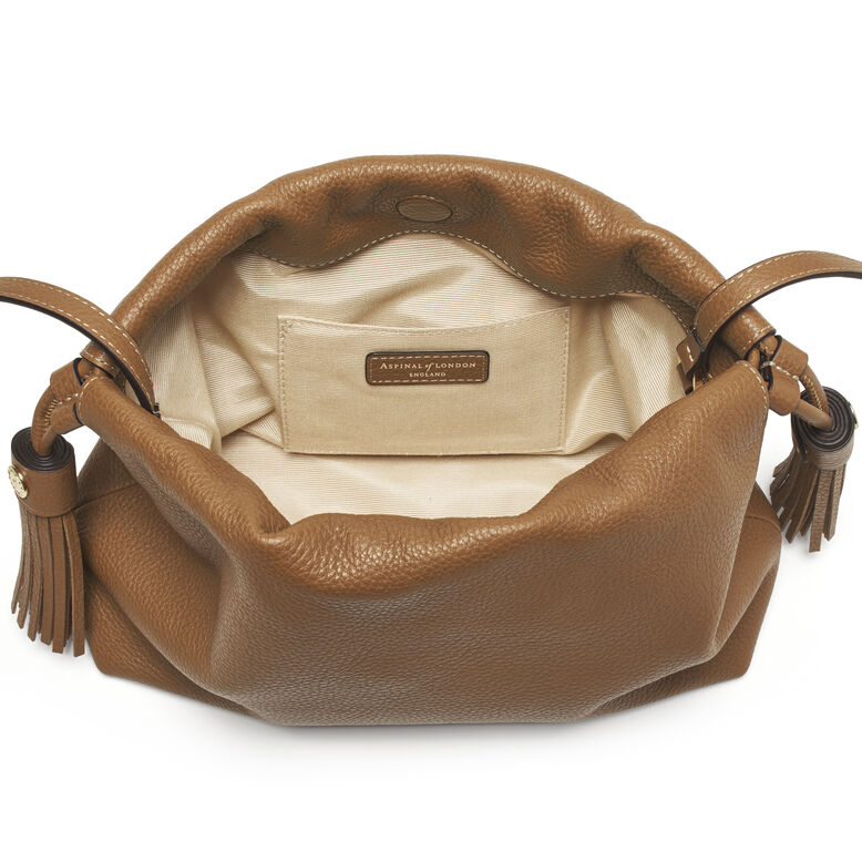 Soho Large Crossbody Pouch Tan Pebble, , hi-res