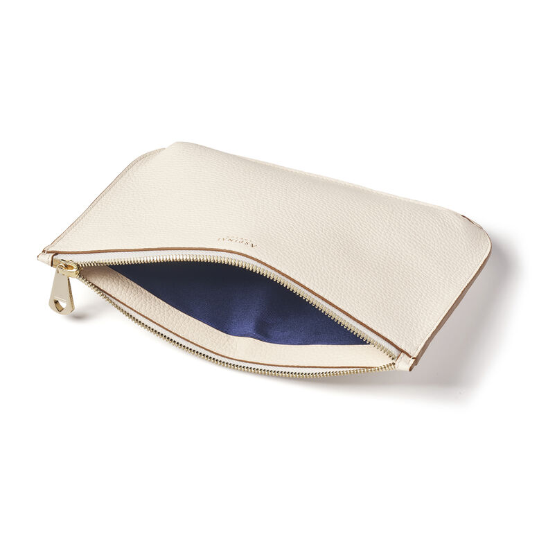 Ella Pouch Large Ivory Pebble, , hi-res