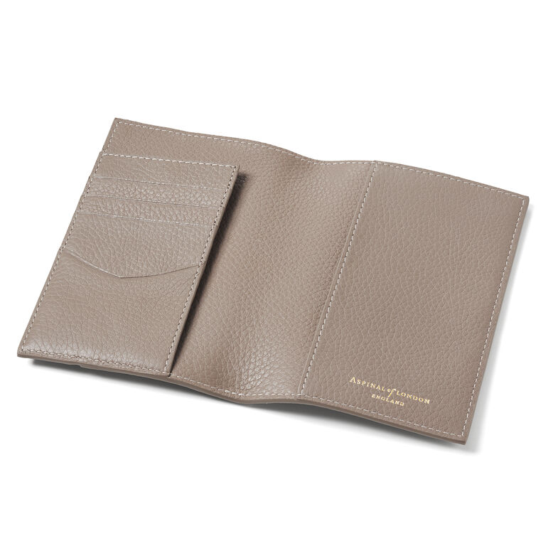 Hudson Passport Cover Moleskin Pebble, , hi-res