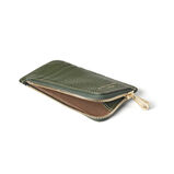 Small Zip Coin Purse Racing Green Pebble, , hi-res