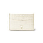 Slim Credit Card Case Ivory Pnt Croc SHD