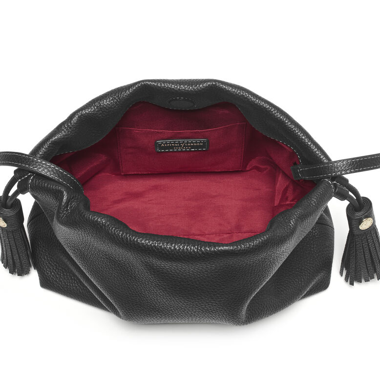 Soho Large Crossbody Pouch Black Pebble, , hi-res