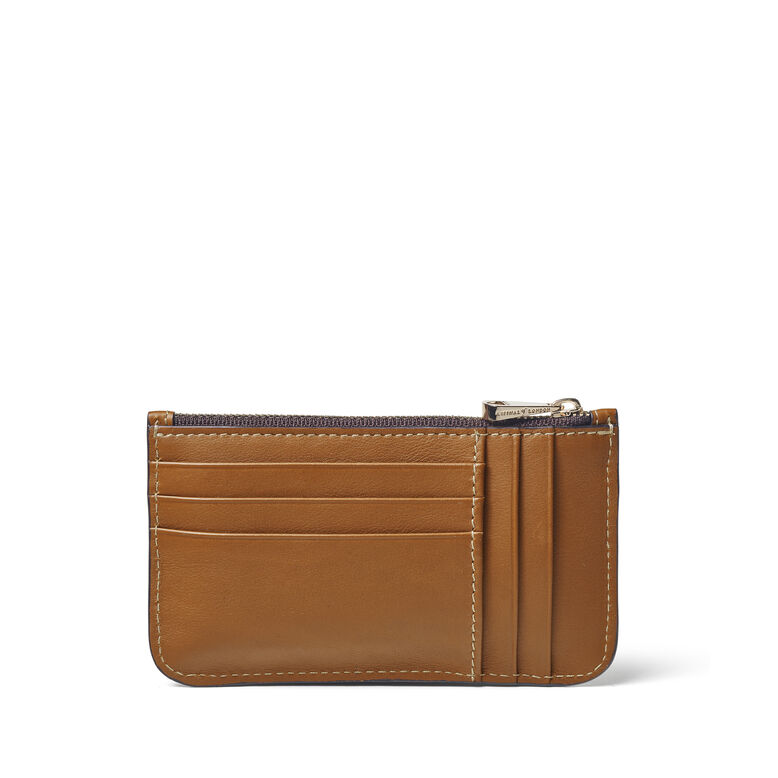 Ella Card &amp; Coin Holder Tan Smooth, , hi-res