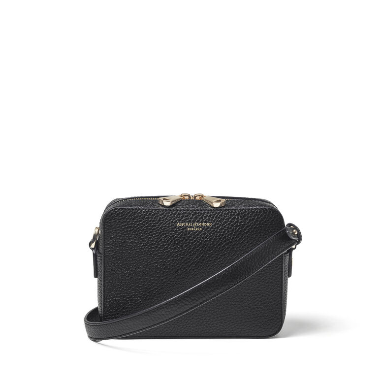 The Camera Crossbody Bag Black Pebble w/2 straps, , hi-res