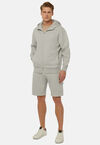 Full-Zip Sweatshirt in Recycled Mixed Cotton