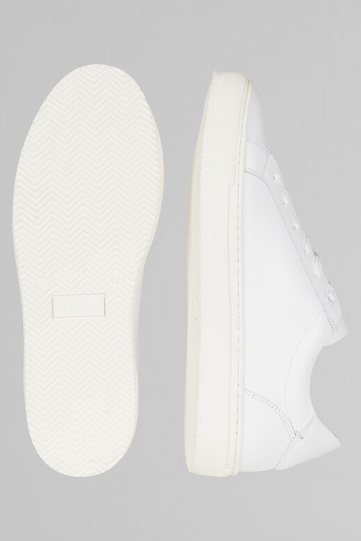 White Leather Trainers, , hi-res