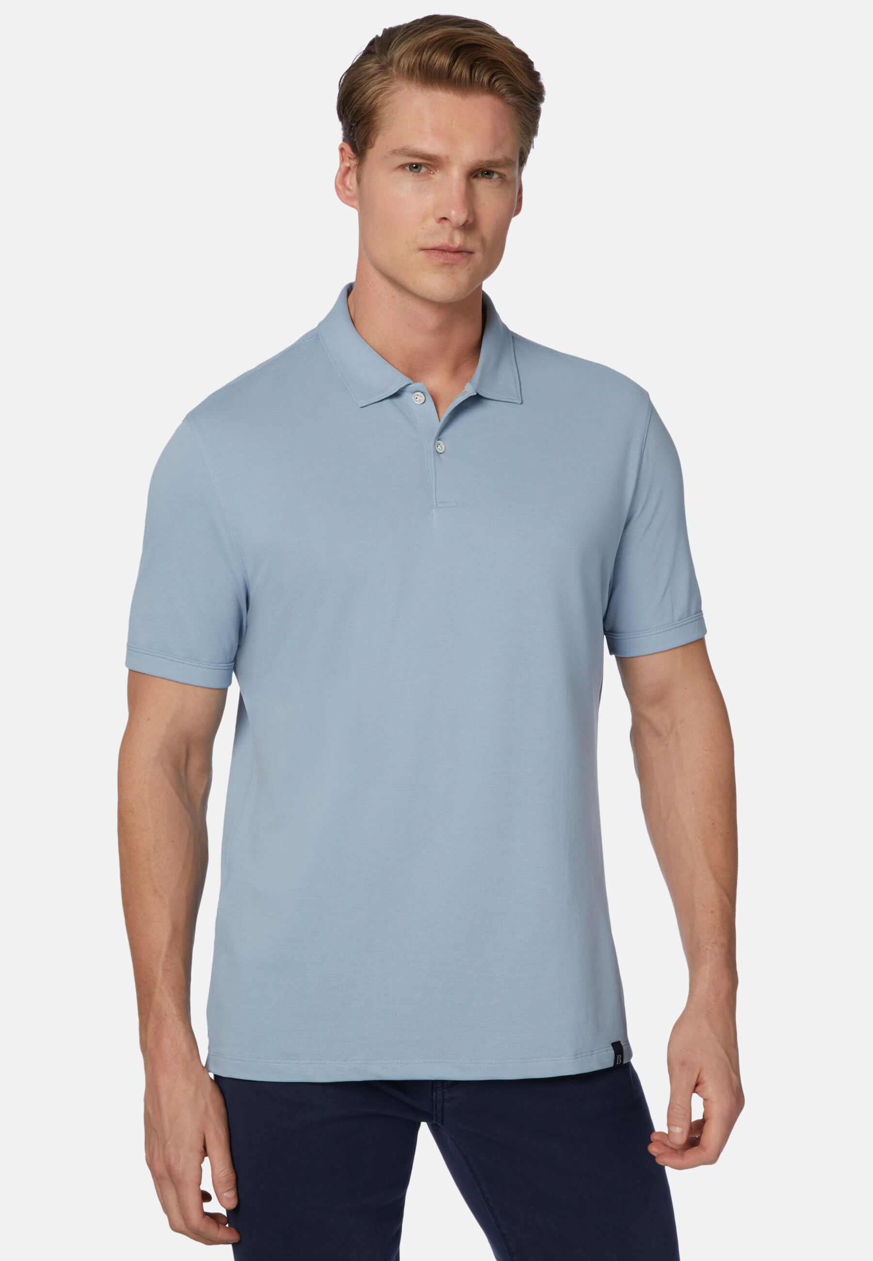 Spring Polo Shirt in Sustainable High-Performance Pique