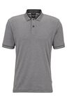 Mercerised-cotton polo shirt with contrast tipping