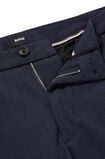 Slim-fit trousers in micro-patterned stretch fabric, , hi-res