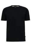 Monogram-pattern T-shirt in cotton jacquard, , hi-res