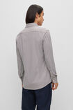 Slim-fit shirt in printed performance-stretch jersey, , hi-res