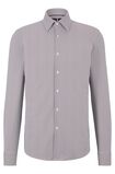 Slim-fit shirt in printed performance-stretch jersey, , hi-res