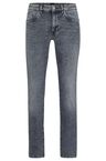 Grey slim-fit jeans in Italian denim