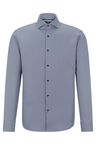 Regular-fit shirt in performance-stretch dobby