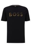 Monogram-filled logo T-shirt in interlock cotton, , hi-res