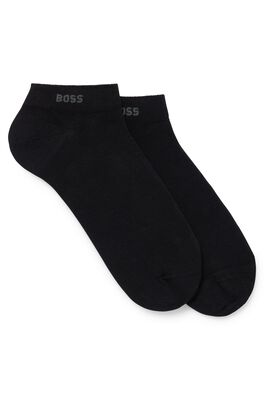 Two-pack of ankle-length socks in stretch fabric