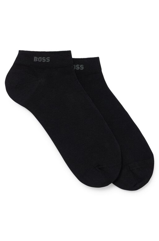 Two-pack of ankle-length socks in stretch fabric, , hi-res