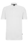 Organic-cotton polo shirt with embroidered logo