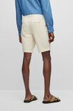 Slim-fit shorts in stretch-cotton gabardine, , hi-res