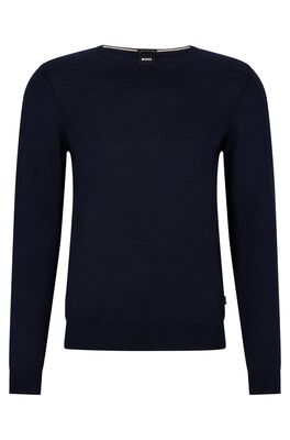 Slim-fit sweater in virgin wool